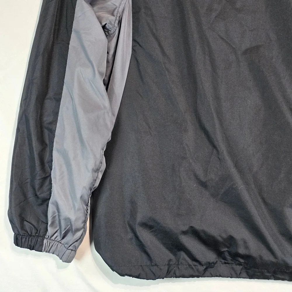 Reebok NFL Pittsburgh Steelers Windbreaker‎ Jacket Mens Large Black Full Zip SI
